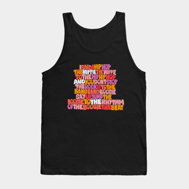 Rapper's Delight - Graffiti Grooves of Oldschool Hip Hop Tank Top by Boogosh